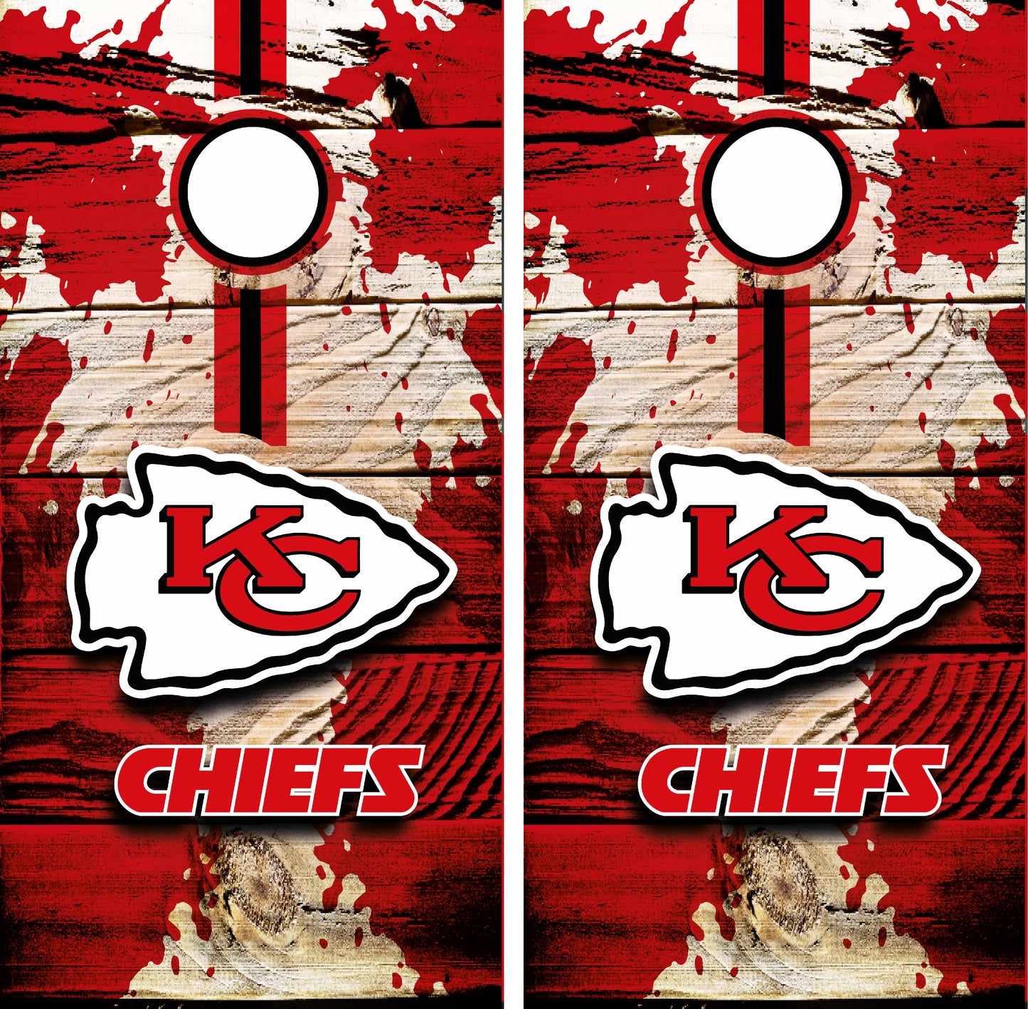 Chiefs Wrap Skin Board Cornhole NFL Sports Vynil Decal Decor