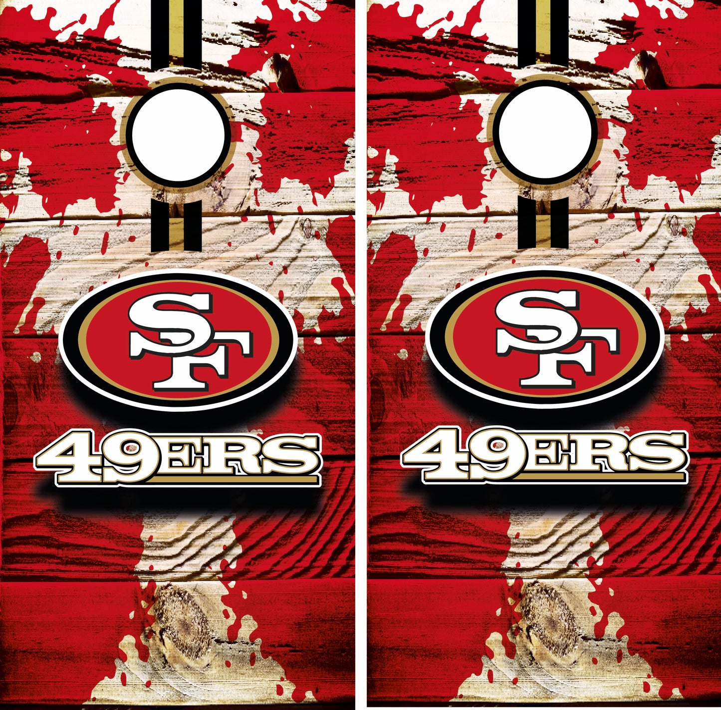 San Francisco 49ers Wrap Skin Board Cornhole NFL Sports Vynil Decal Decor