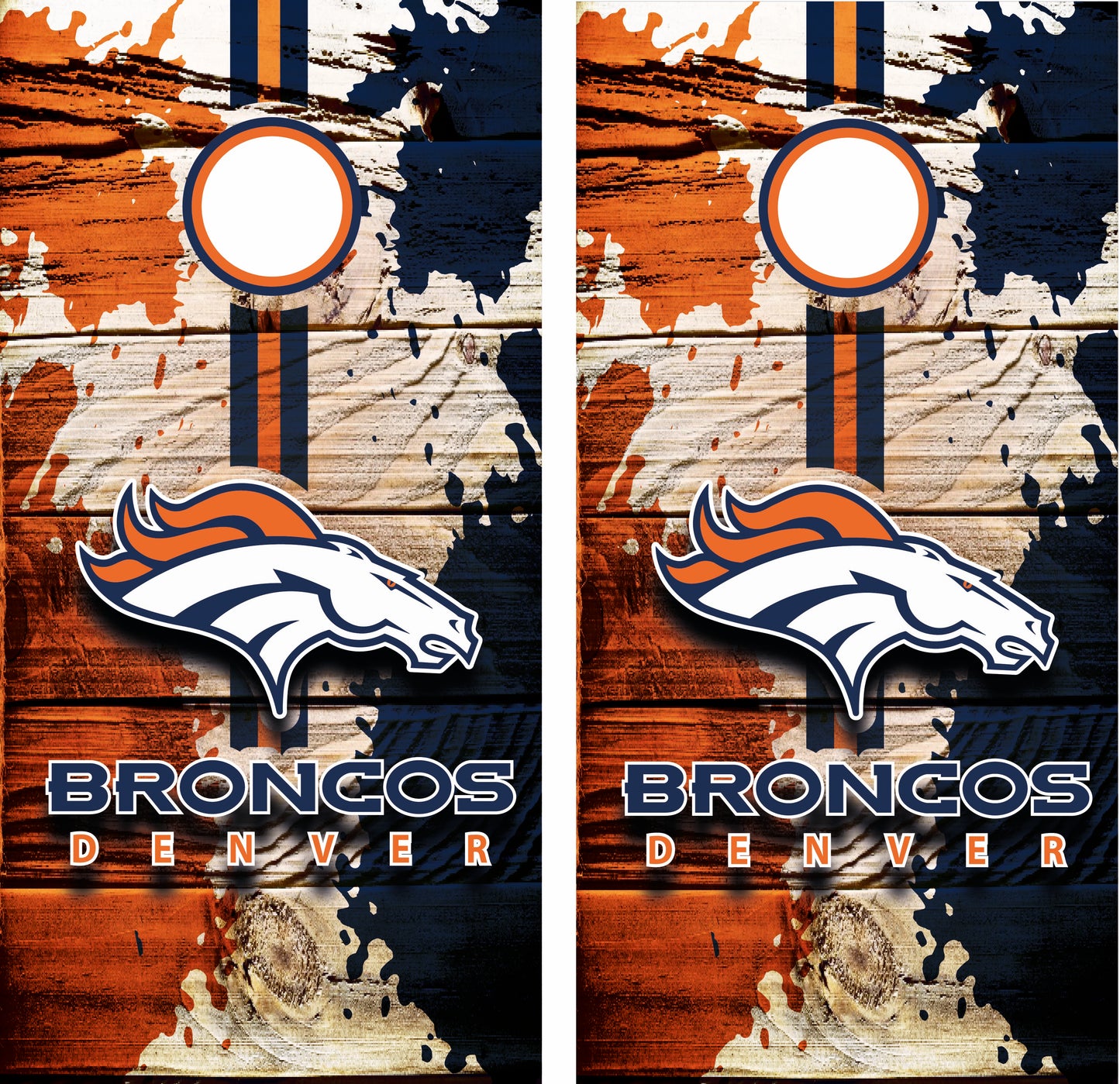 Broncos Denver Wrap Skin Board Cornhole NFL Sports Vynil Decal Decor